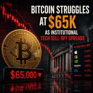 Bitcoin Struggles at $65K as Institutional Tech Sell-Off Spreads Bitcoin Struggles At $65k As Institutional Tech Sell-Off Spreads