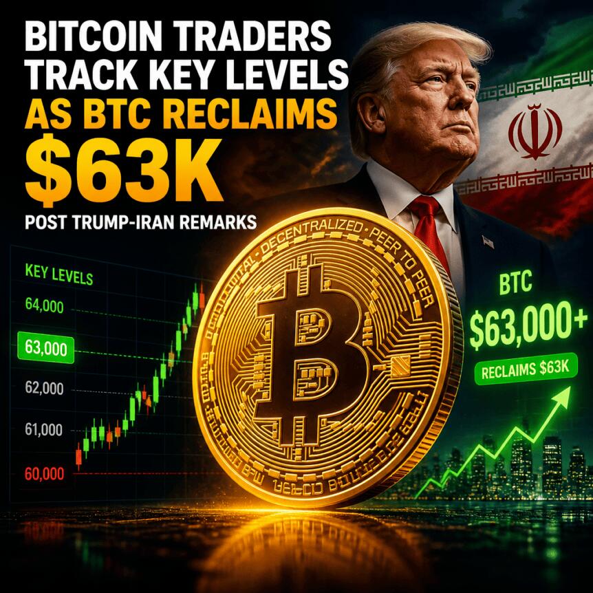 Bitcoin Traders Track Key Levels As Btc Reclaims $63k Post Trump-Iran Remarks