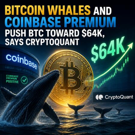 Bitcoin Whales And Coinbase Premium Push Btc Toward $64k, Says Cryptoquant