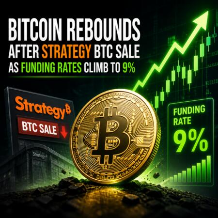 Bitcoin rebounds after Strategy BTC sale as funding rates climb to 9% Bitcoin Rebounds After Strategy Btc Sale As Funding Rates Climb To 9%