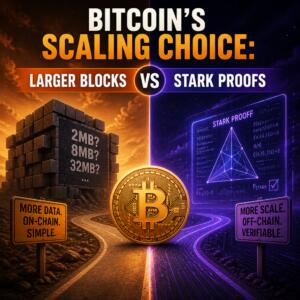 Bitcoin’s Scaling Choice: Larger Blocks vs STARK Proofs Bitcoin’s Scaling Choice: Larger Blocks Vs Stark Proofs