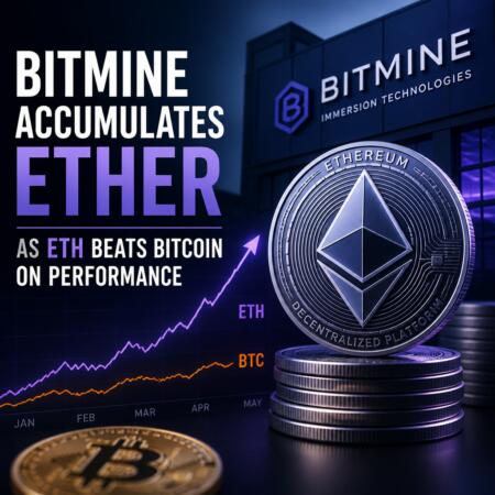 Bitmine Accumulates Ether As Eth Beats Bitcoin On Performance