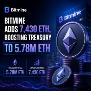 Bitmine Adds 7,430 ETH, Boosting Treasury to 5.78M ETH Bitmine Adds 7,430 Eth, Boosting Treasury To 5.78m Eth