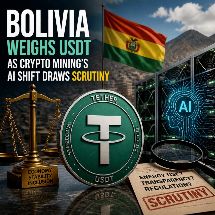 Bolivia Weighs USDT as Crypto Mining’s AI Shift Draws Scrutiny