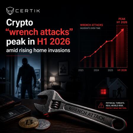 Certik: Crypto “wrench Attacks” Peak In H1 2026 Amid Rising Home Invasions