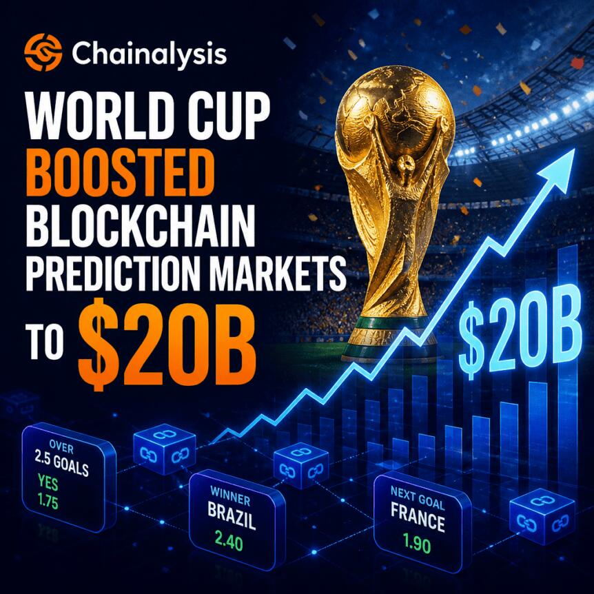 Chainalysis: World Cup Boosted Blockchain Prediction Markets to $20B Chainalysis: World Cup Boosted Blockchain Prediction Markets To $20b