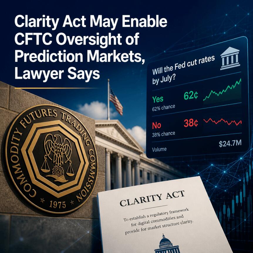 Clarity Act May Enable Cftc Oversight Of Prediction Markets, Lawyer Says