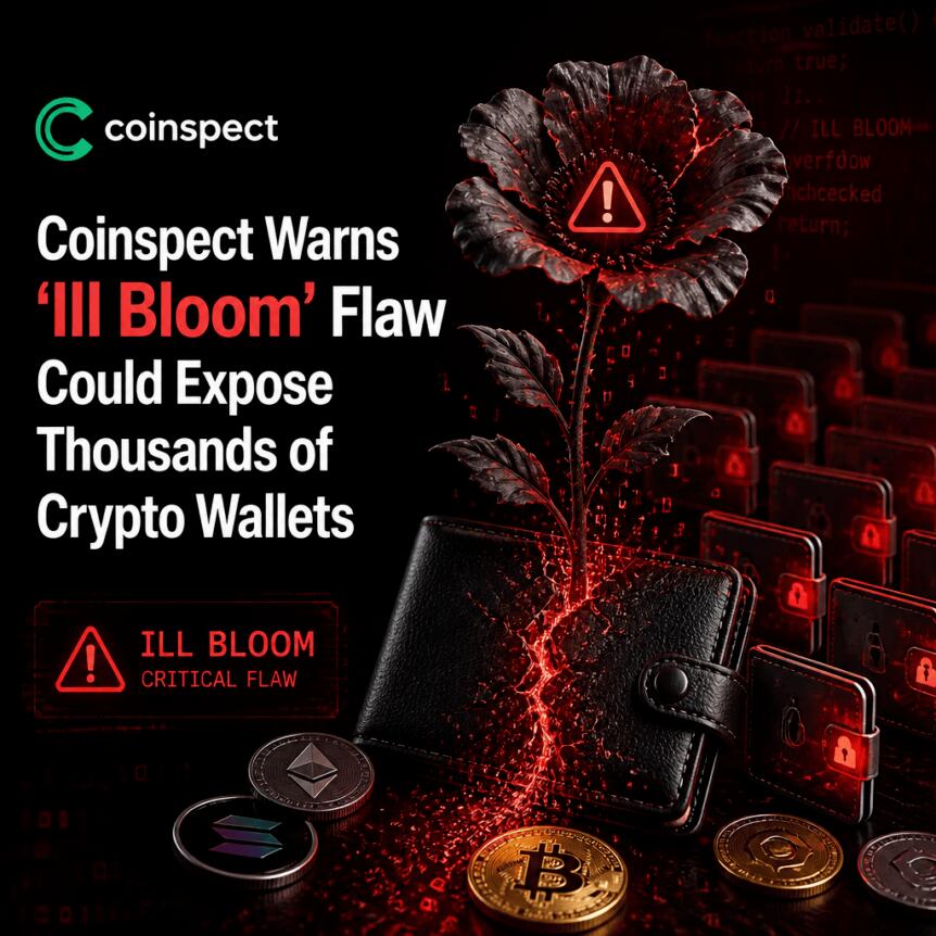 Coinspect Warns ‘Ill Bloom’ Flaw Could Expose Thousands of Crypto Wallets Coinspect Warns 'ill Bloom' Flaw Could Expose Thousands Of Crypto Wallets