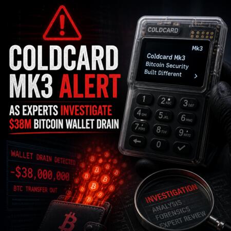 Coldcard Mk3 Alert as Experts Investigate $38M Bitcoin Wallet Drain Coldcard Mk3 Alert As Experts Investigate $38m Bitcoin Wallet Drain