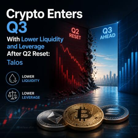 Crypto Enters Q3 With Lower Liquidity and Leverage After Q2 Reset: Talos Crypto Enters Q3 With Lower Liquidity And Leverage After Q2 Reset: Talos