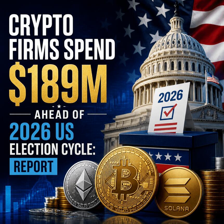 Crypto Firms Spend $189M Ahead of 2026 US Election Cycle: Report Crypto Firms Spend $189m Ahead Of 2026 Us Election Cycle: Report