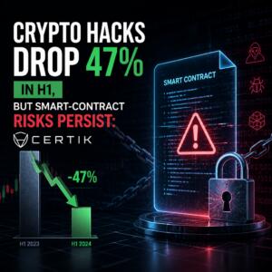Crypto Hacks Drop 47% in H1, but Smart-Contract Risks Persist: CertiK Crypto Hacks Drop 47% In H1, But Smart-Contract Risks Persist: Certik