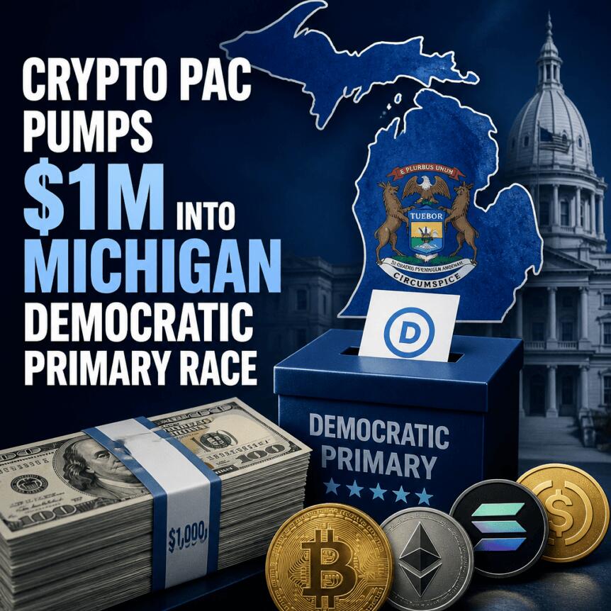 Crypto PAC Pumps $1M Into Michigan Democratic Primary Race