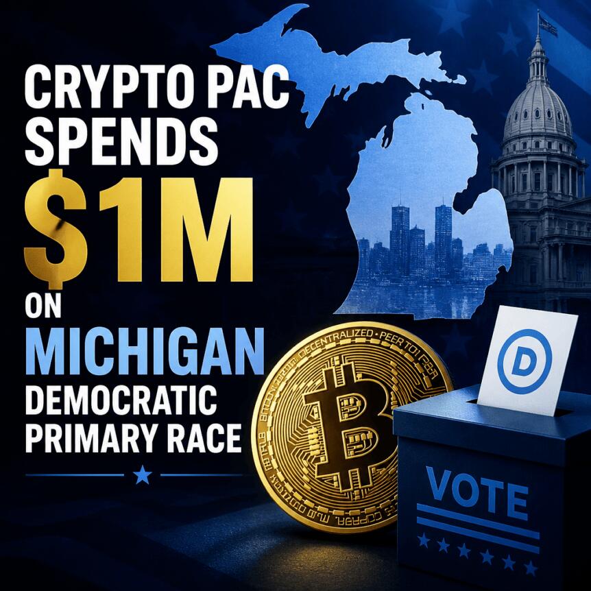 Crypto PAC Spends $1M on Michigan Democratic Primary Race