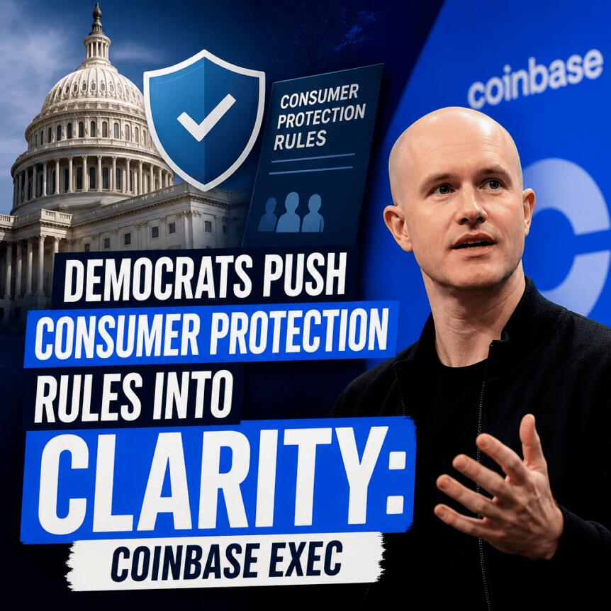 Democrats Push Consumer Protection Rules Into CLARITY: Coinbase Exec