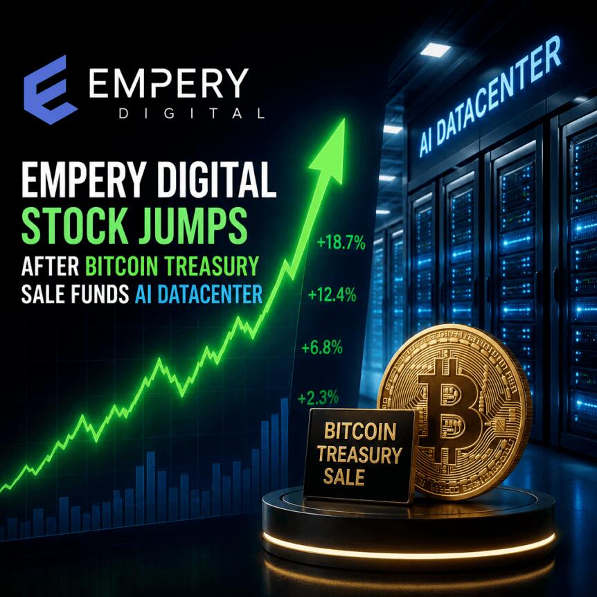 Empery Digital Stock Jumps After Bitcoin Treasury Sale Funds Ai Datacenter