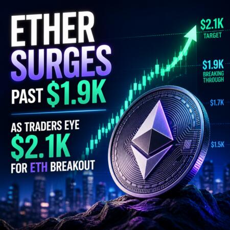 Ether Surges Past $1.9K as Traders Eye $2.1K for ETH Breakout Ether Surges Past $1.9k As Traders Eye $2.1k For Eth Breakout