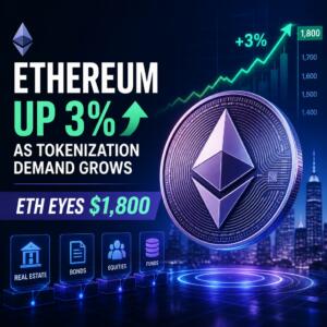 Ethereum Up 3% As Tokenization Demand Grows; Eth Eyes $1,800