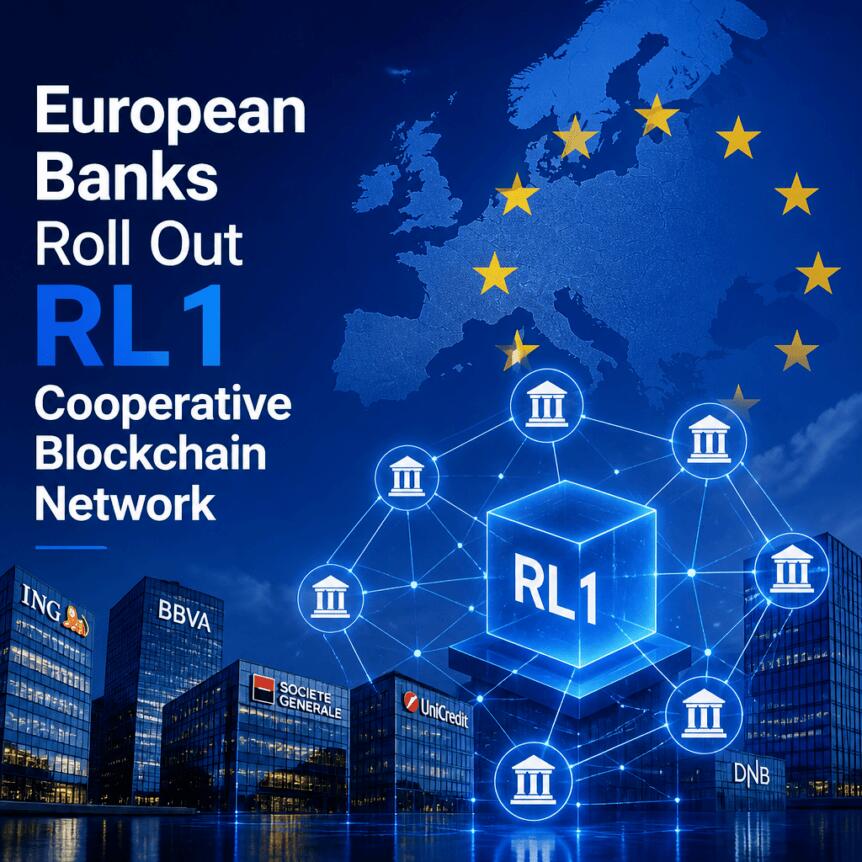 European Banks Roll Out Rl1 Cooperative Blockchain Network