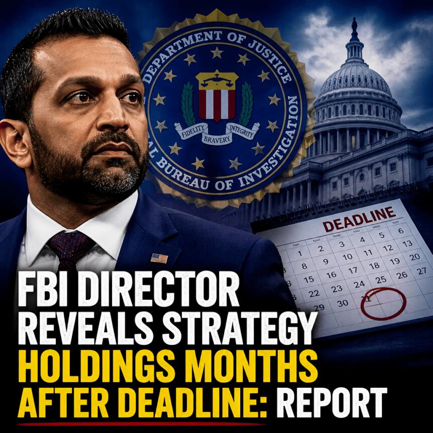 FBI Director Reveals Strategy Holdings Months After Deadline: Report Fbi Director Reveals Strategy Holdings Months After Deadline: Report