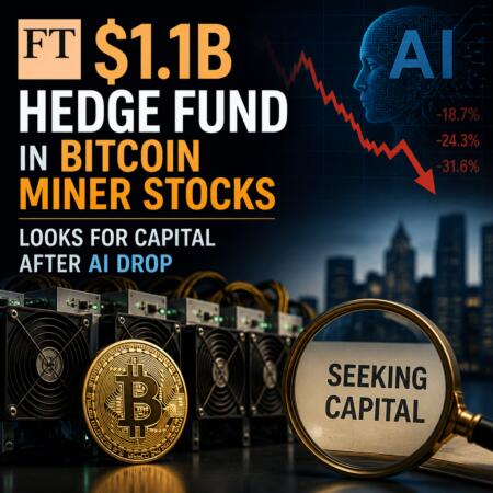 Ft: $1.1b Hedge Fund In Bitcoin Miner Stocks Looks For Capital After Ai Drop