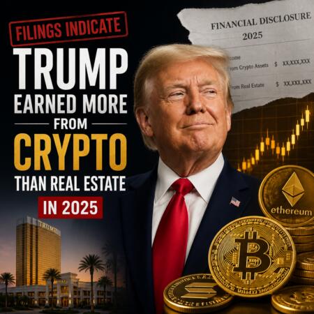 Filings Indicate Trump Earned More From Crypto Than Real Estate in 2025 Filings Indicate Trump Earned More From Crypto Than Real Estate In 2025