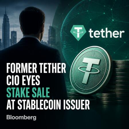 Former Tether CIO Eyes Stake Sale at Stablecoin Issuer, Bloomberg Former Tether Cio Eyes Stake Sale At Stablecoin Issuer, Bloomberg