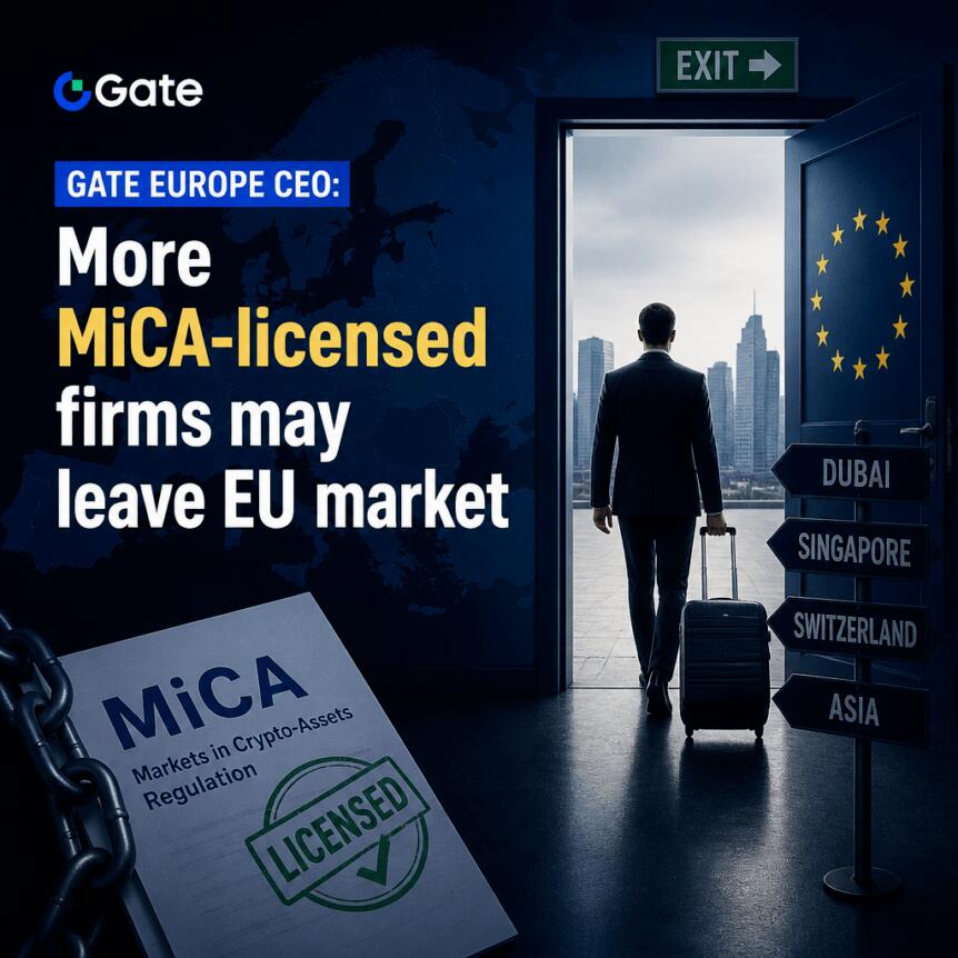 Gate Europe CEO: More MiCA-licensed firms may leave EU market Gate Europe Ceo: More Mica-Licensed Firms May Leave Eu Market