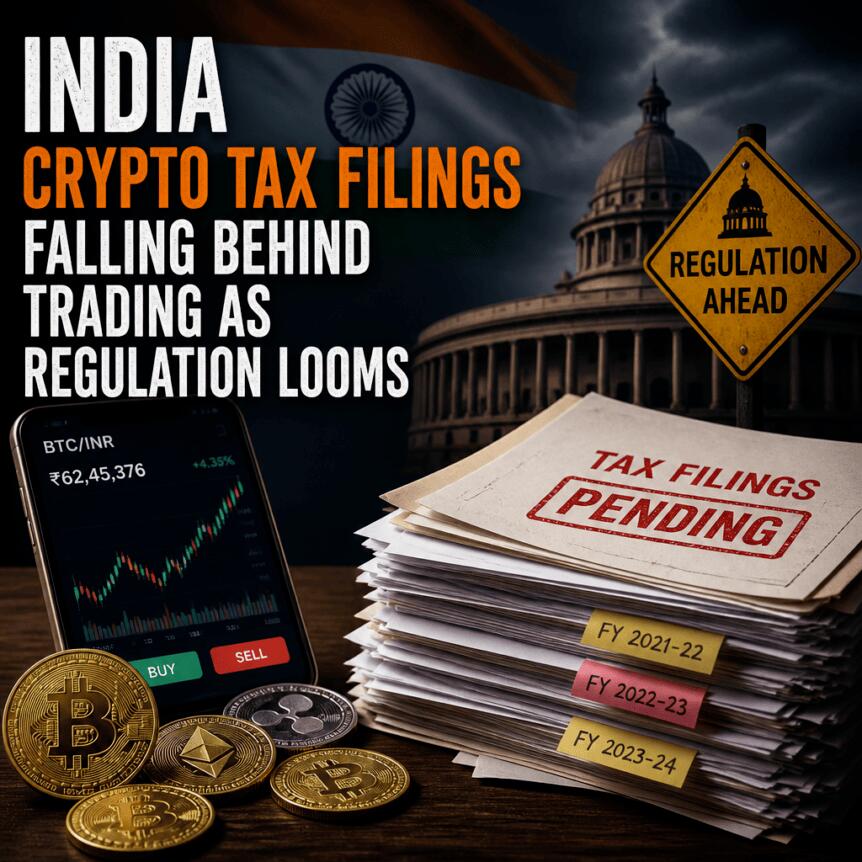 India Crypto Tax Filings Falling Behind Trading as Regulation Looms India Crypto Tax Filings Falling Behind Trading As Regulation Looms
