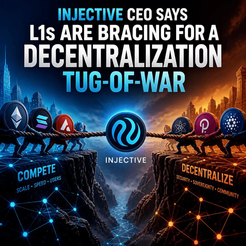 Injective Ceo Says L1s Are Bracing For A Decentralization Tug-Of-War
