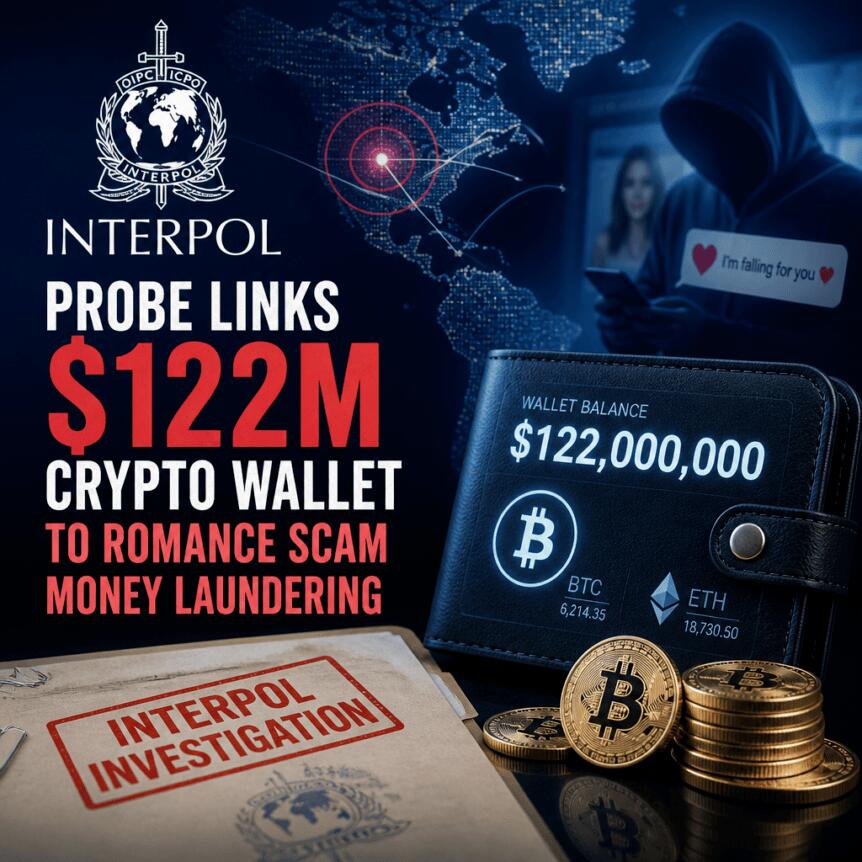 Interpol Probe Links $122M Crypto Wallet to Romance Scam Money Laundering Interpol Probe Links $122m Crypto Wallet To Romance Scam Money Laundering