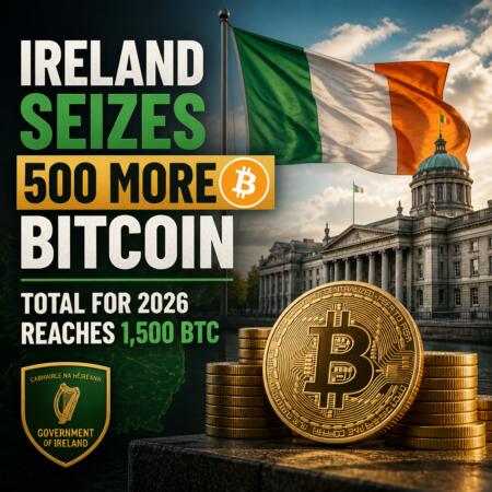 Ireland Seizes 500 More Bitcoin, Total for 2026 Reaches 1,500 BTC Ireland Seizes 500 More Bitcoin, Total For 2026 Reaches 1,500 Btc