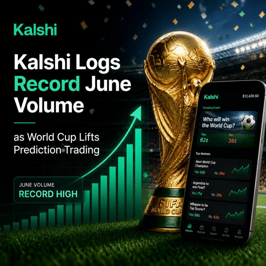 Kalshi Logs Record June Volume as World Cup Lifts Prediction Trading Kalshi Logs Record June Volume As World Cup Lifts Prediction Trading