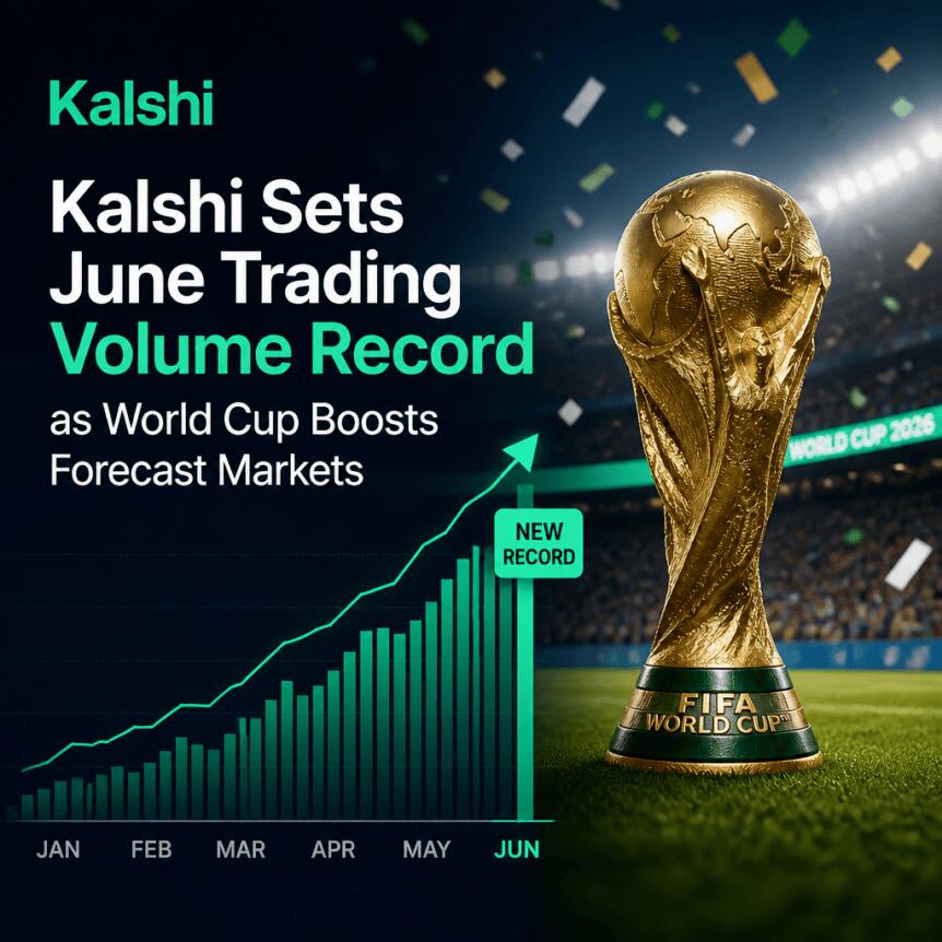 Kalshi Sets June Trading Volume Record as World Cup Boosts Forecast Markets