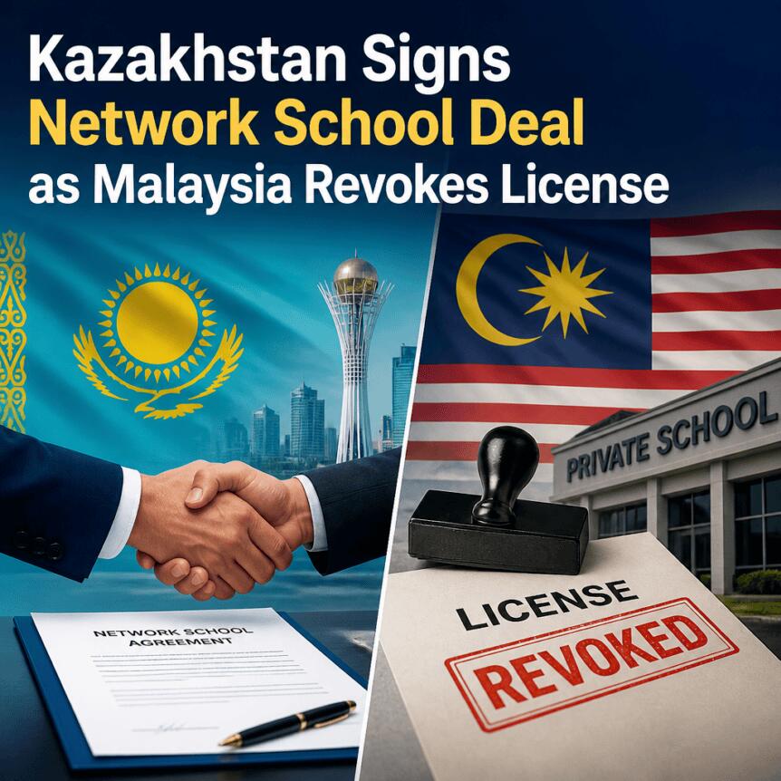 Kazakhstan Signs Network School Deal as Malaysia Revokes License Kazakhstan Signs Network School Deal As Malaysia Revokes License