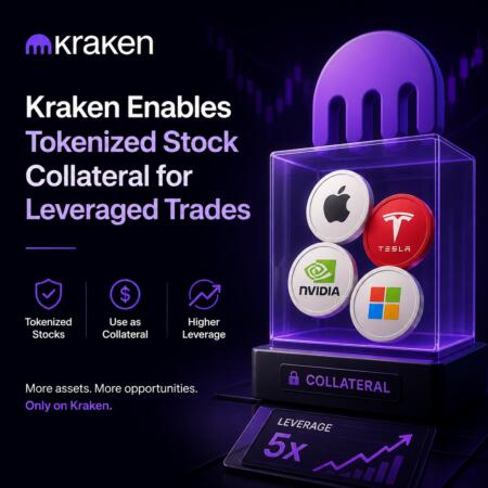 Kraken Enables Tokenized Stock Collateral for Leveraged Trades Kraken Enables Tokenized Stock Collateral For Leveraged Trades
