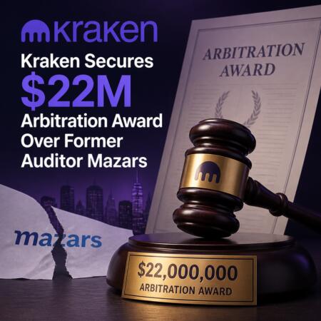 Kraken Secures $22m Arbitration Award Over Former Auditor Mazars