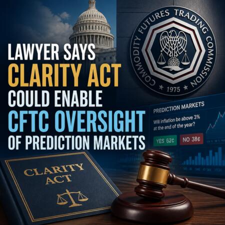 Lawyer Says CLARITY Act Could Enable CFTC Oversight of Prediction Markets Lawyer Says Clarity Act Could Enable Cftc Oversight Of Prediction Markets