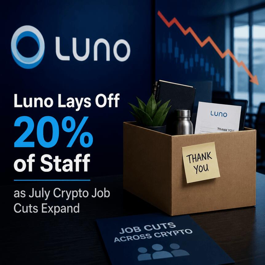 Luno Lays Off 20% Of Staff As July Crypto Job Cuts Expand