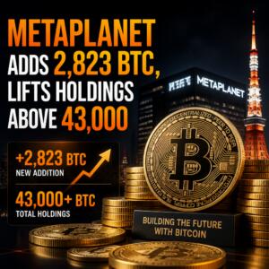 Metaplanet Adds 2,823 BTC, Lifts Holdings Above 43,000 Metaplanet Adds 2,823 Btc, Lifts Holdings Above 43,000