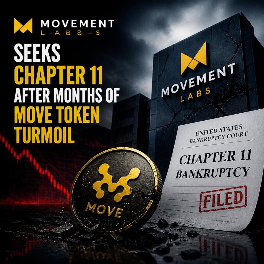 Movement Labs Seeks Chapter 11 After Months of MOVE Token Turmoil Movement Labs Seeks Chapter 11 After Months Of Move Token Turmoil
