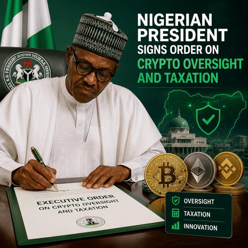 Nigerian President Signs Order on Crypto Oversight and Taxation Nigerian President Signs Order On Crypto Oversight And Taxation