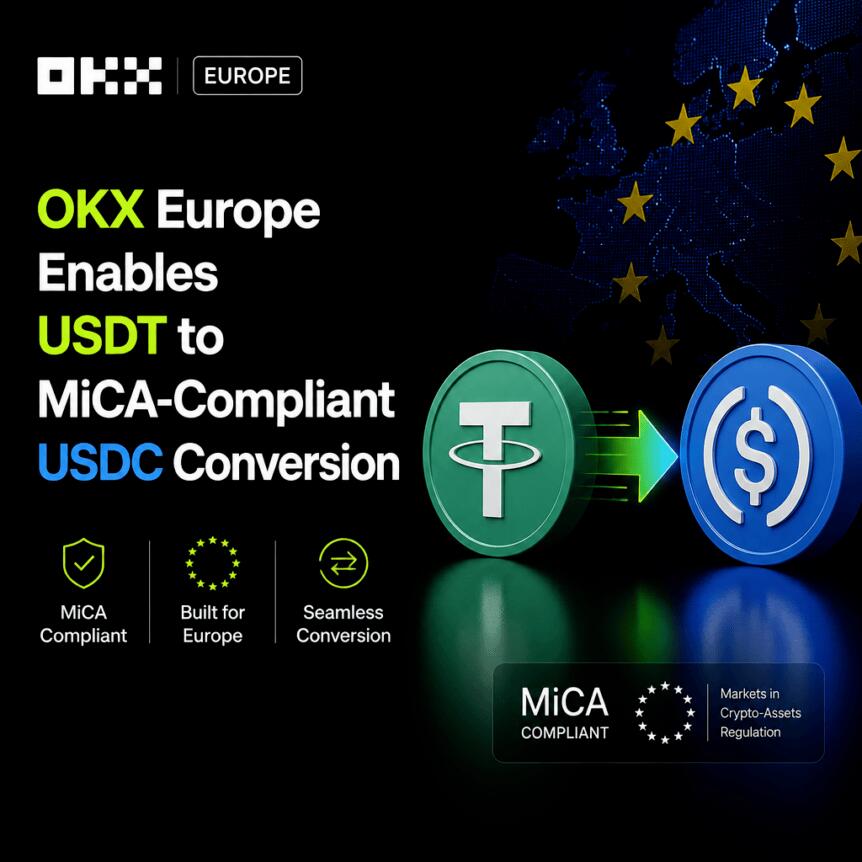 Okx Europe Enables Usdt To Mica-Compliant Usdc Conversion
