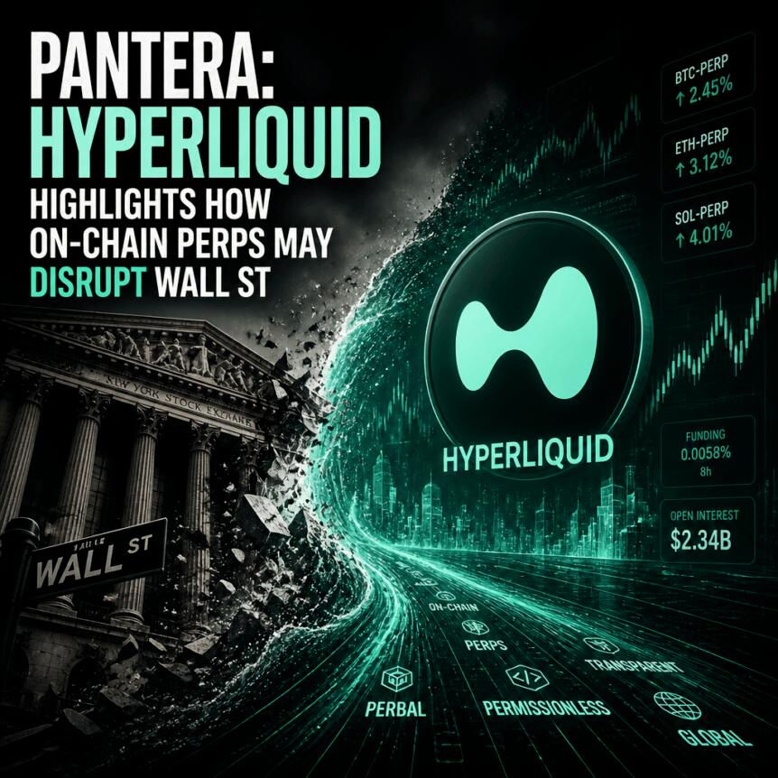 Pantera: Hyperliquid highlights how on-chain perps may disrupt Wall St Pantera: Hyperliquid Highlights How On-Chain Perps May Disrupt Wall St