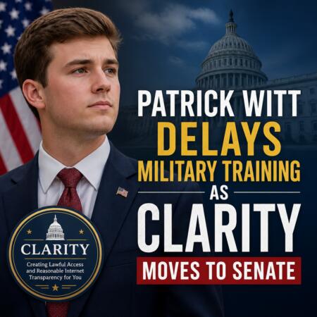 Patrick Witt Delays Military Training as CLARITY Moves to Senate Patrick Witt Delays Military Training As Clarity Moves To Senate