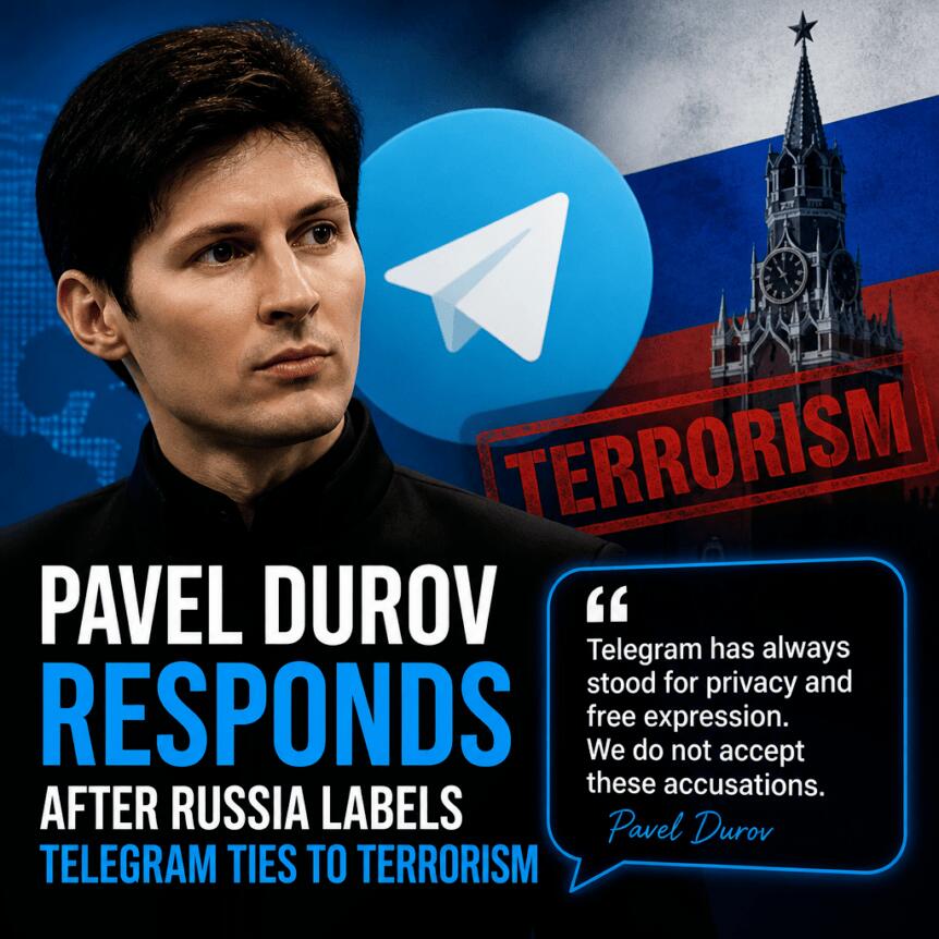 Pavel Durov Responds After Russia Labels Telegram Ties to Terrorism Pavel Durov Responds After Russia Labels Telegram Ties To Terrorism