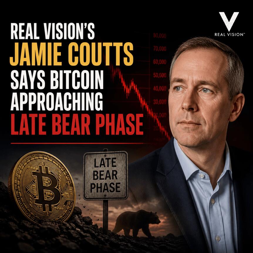 Real Vision’s Jamie Coutts Says Bitcoin Approaching Late Bear Phase