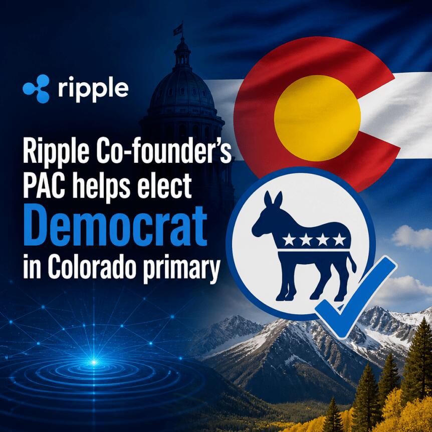 Ripple Co-founder’s PAC helps elect Democrat in Colorado primary