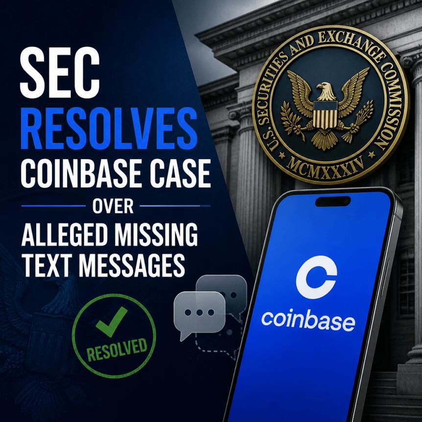 Sec Resolves Coinbase Case Over Alleged Missing Text Messages