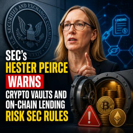 Sec’s Hester Peirce Warns Crypto Vaults And On-Chain Lending Risk Sec Rules